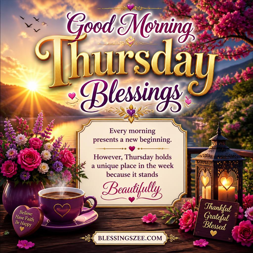 Good Morning Thursday Blessings
