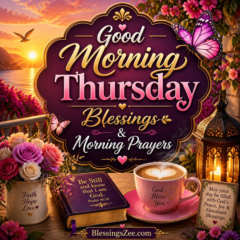 Good Morning Thursday Blessings & Morning Prayers