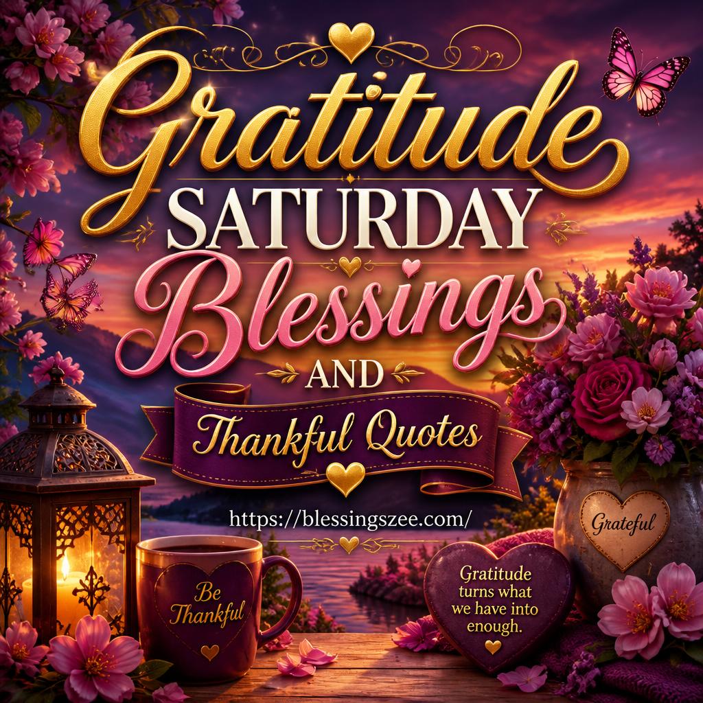 Gratitude Saturday Blessings and Thankful Quotes