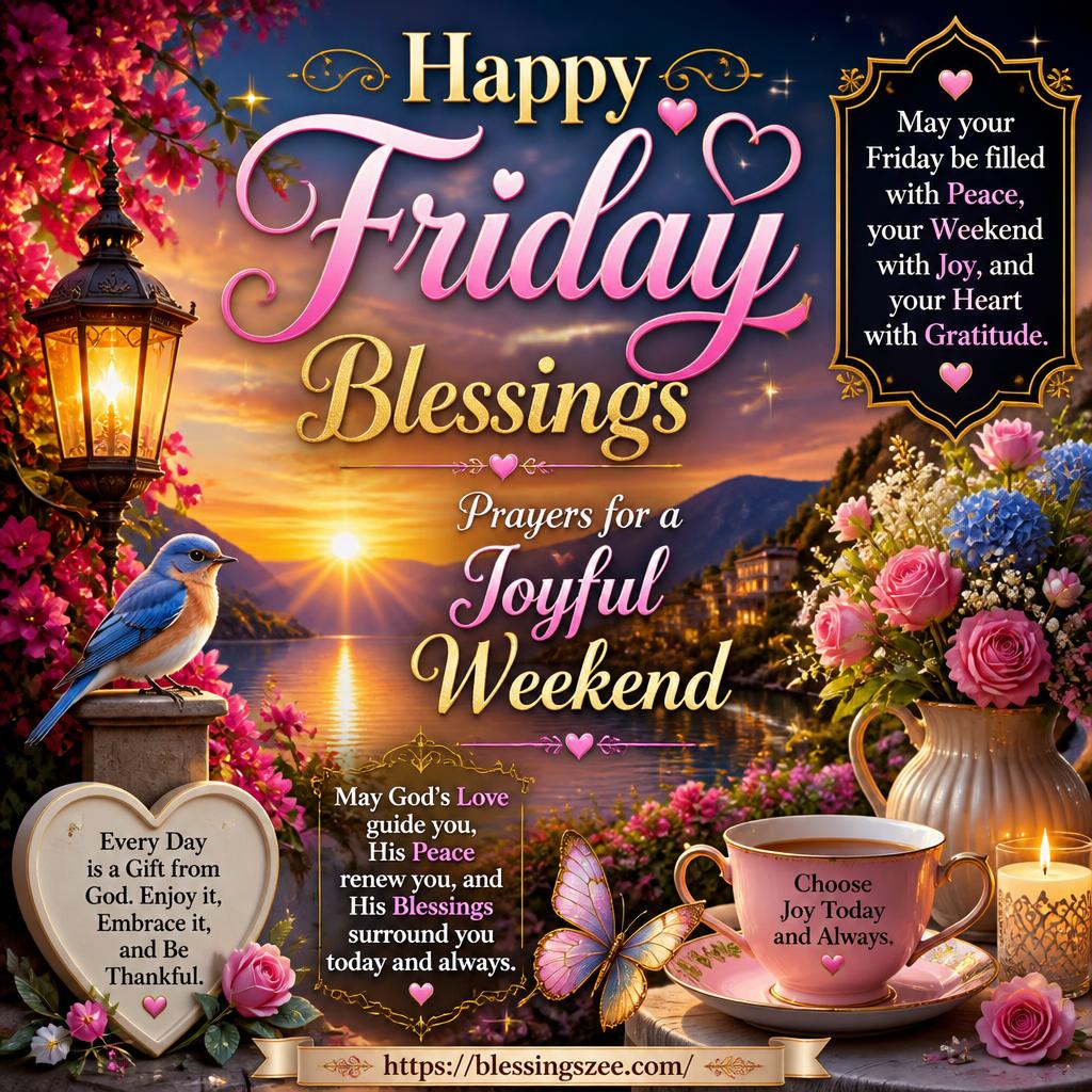 Happy Friday Blessings Prayers for a Joyful Weekend