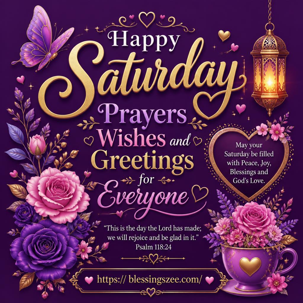 Happy Saturday Prayers Wishes and Greetings for Everyone