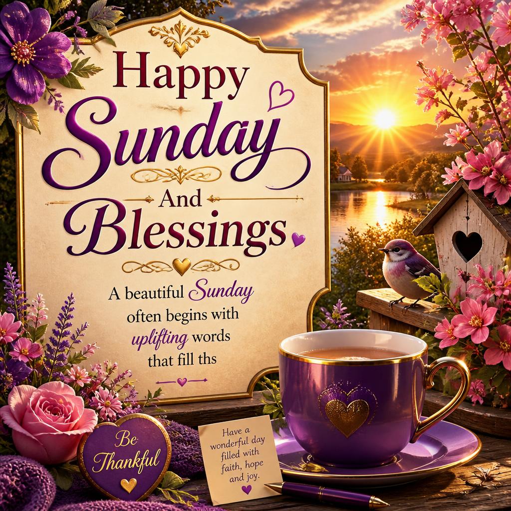 Happy Sunday And Blessings