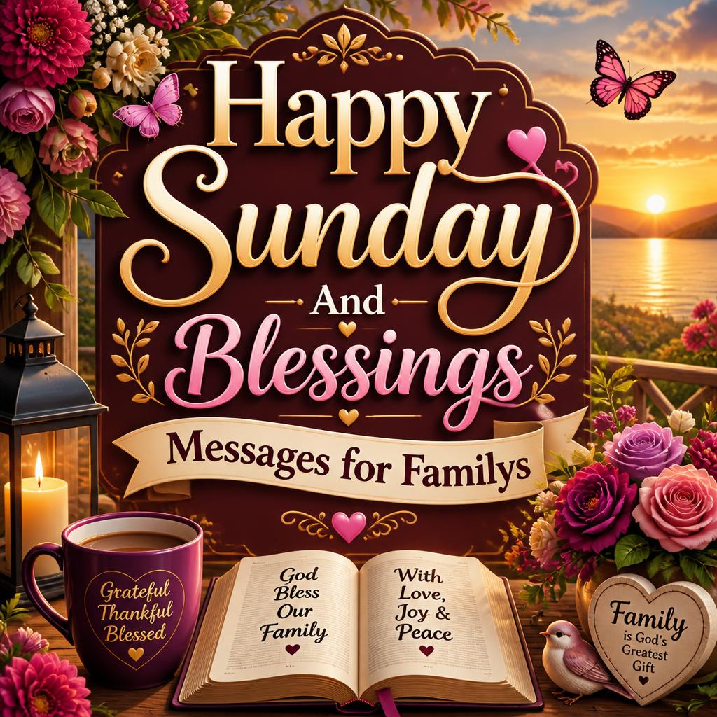 Happy Sunday And Blessings Messages for Family