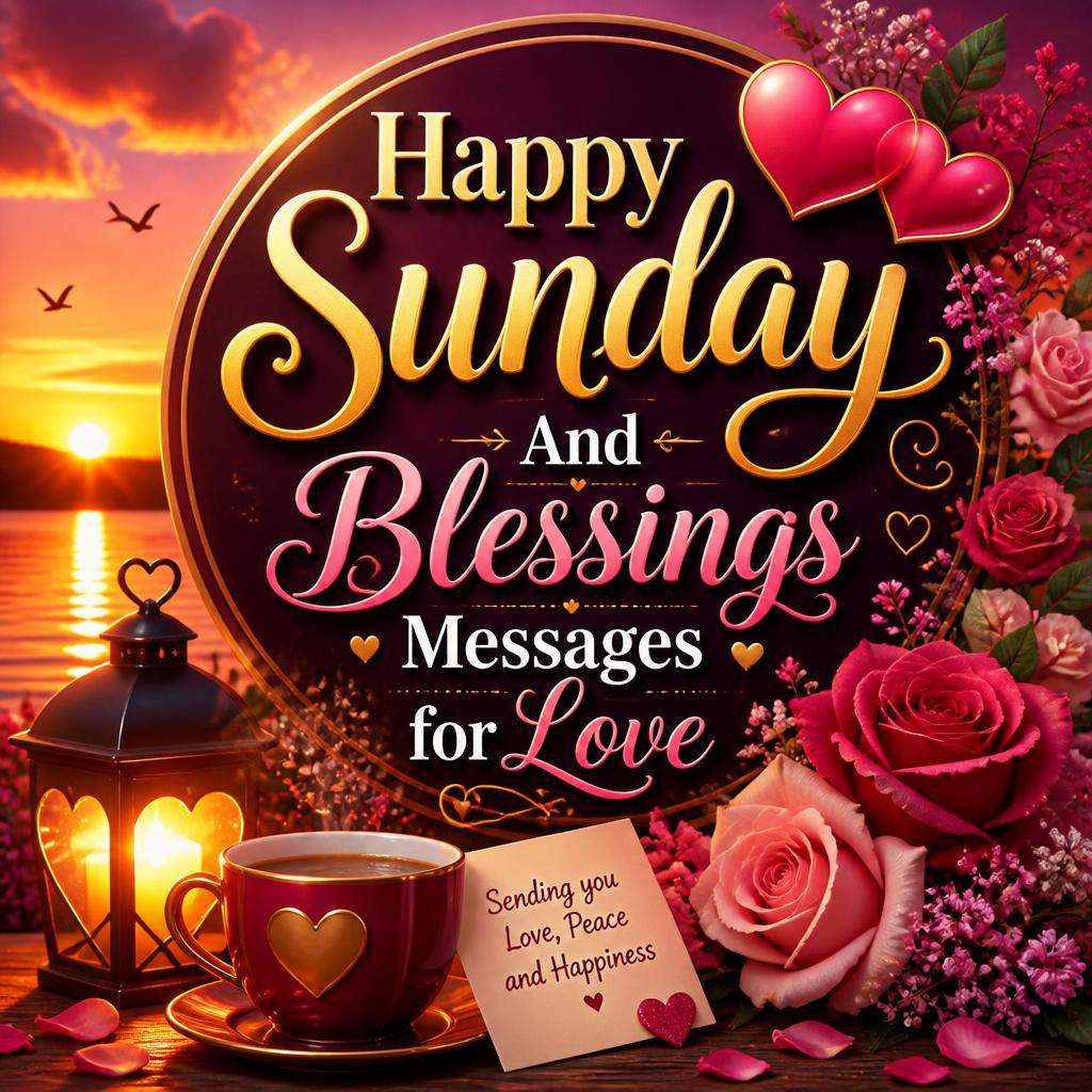 Happy Sunday And Blessings Messages for Love