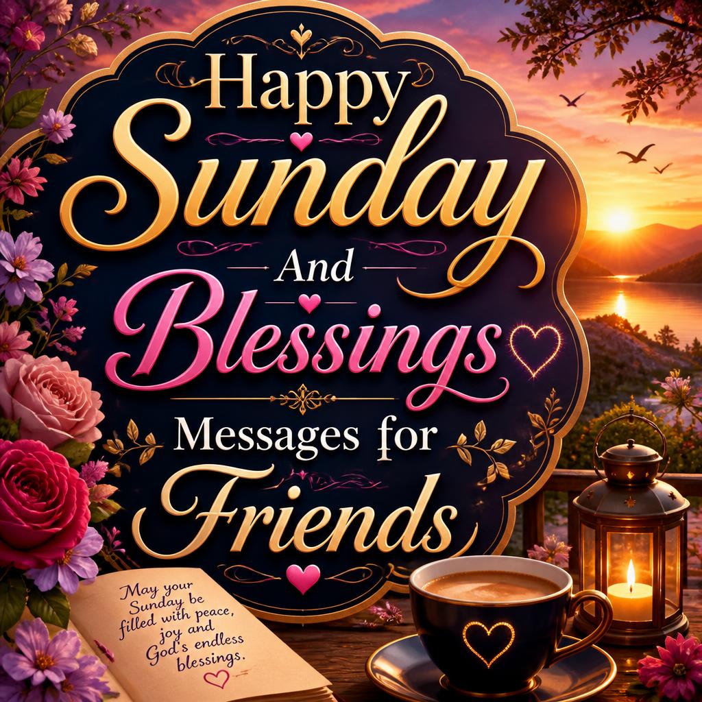 Happy Sunday And Blessings Messages for Friends