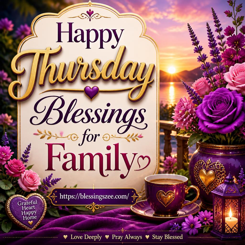 Happy Thursday Blessings for Family