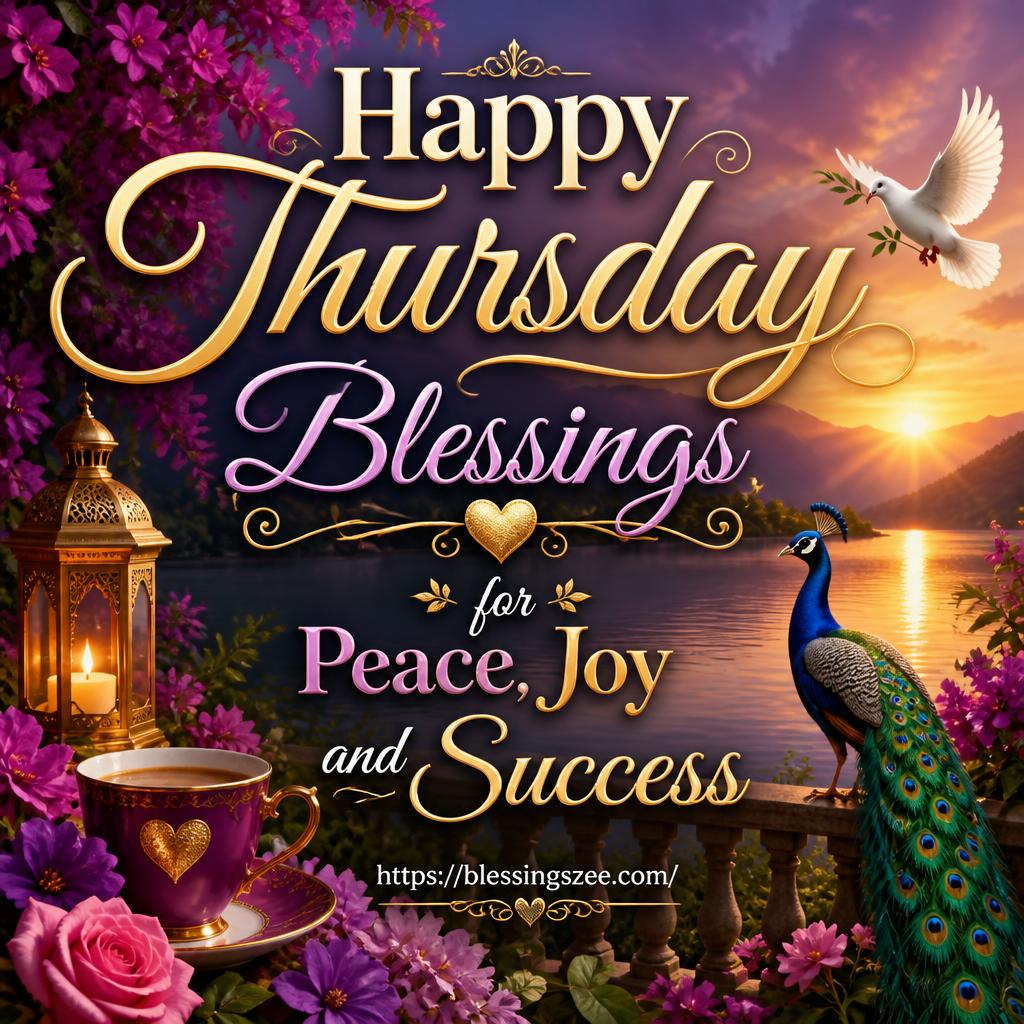 Happy Thursday Blessings for Peace, Joy and Success