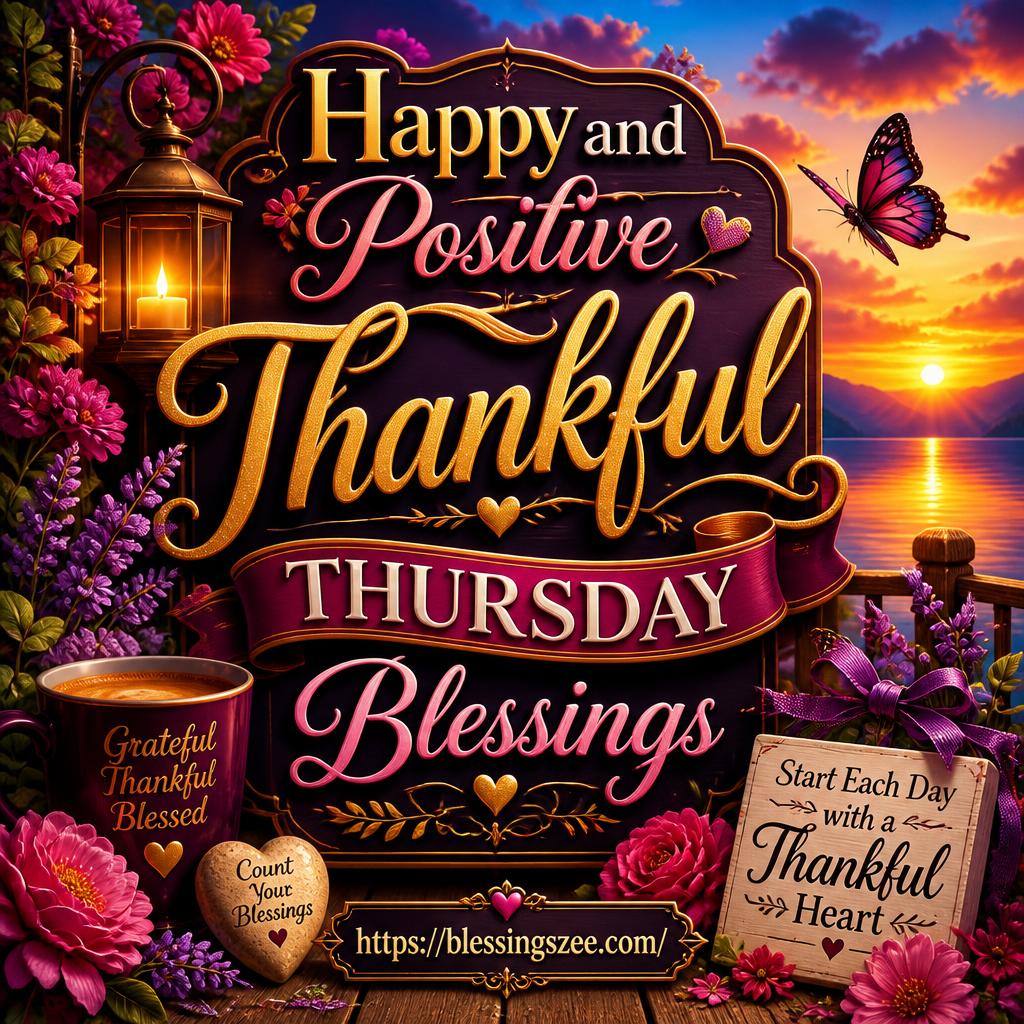 Happy and Positive Thankful Thursday Blessings