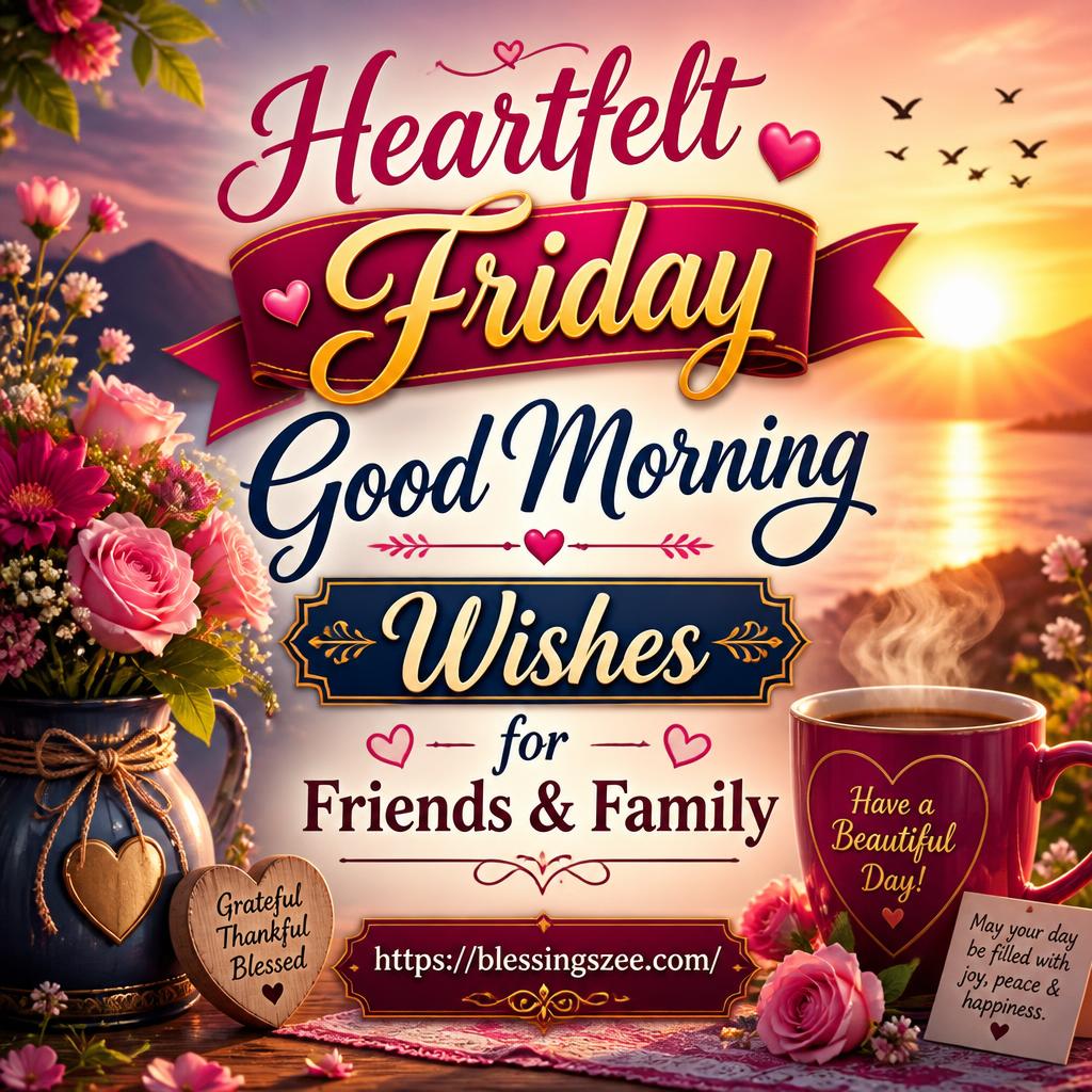 Heartfelt Friday Good Morning Wishes for Friends & Family