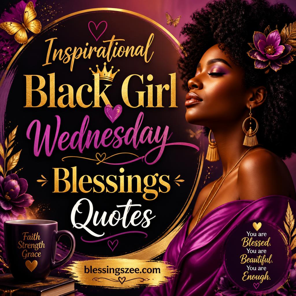 Inspirational Black Girl Wednesday Blessings Quotes
