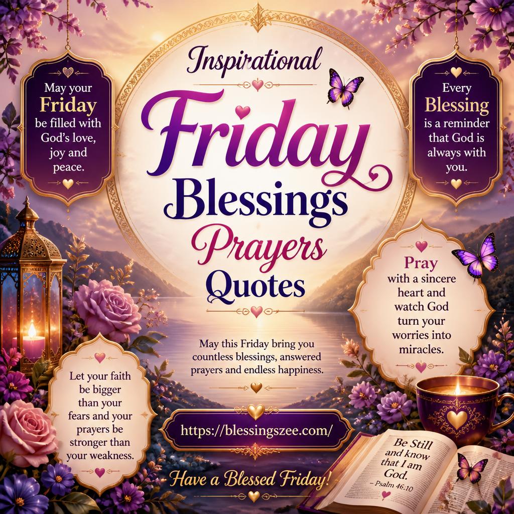 Inspirational Friday Blessings Prayers Quotes