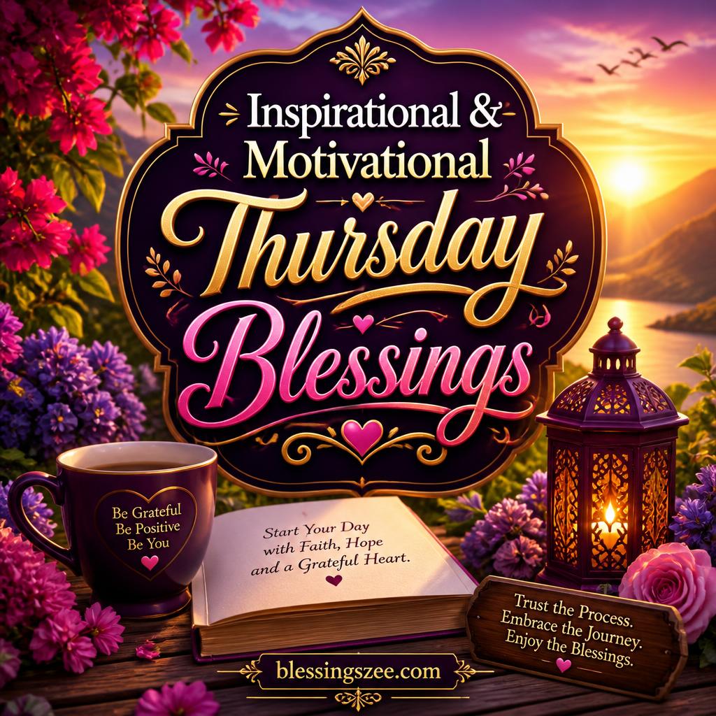 Inspirational & Motivational Thursday Blessings