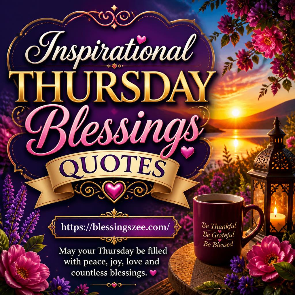 Inspirational Thursday Blessings Quotes