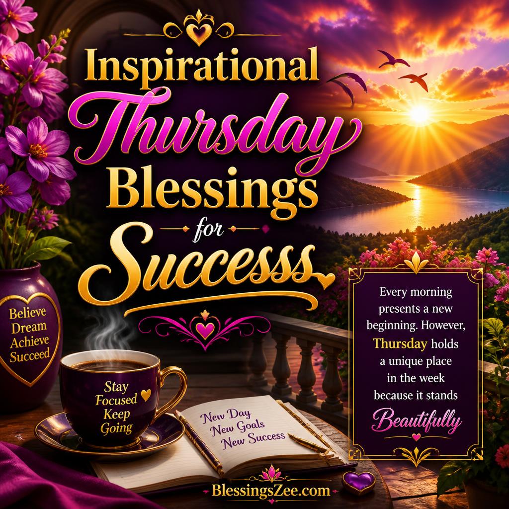 Inspirational Thursday Blessings for Success