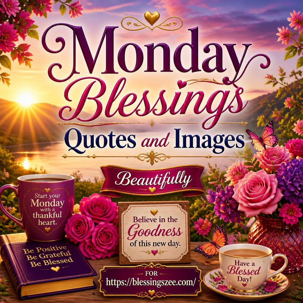 Monday Blessings Quotes and Images