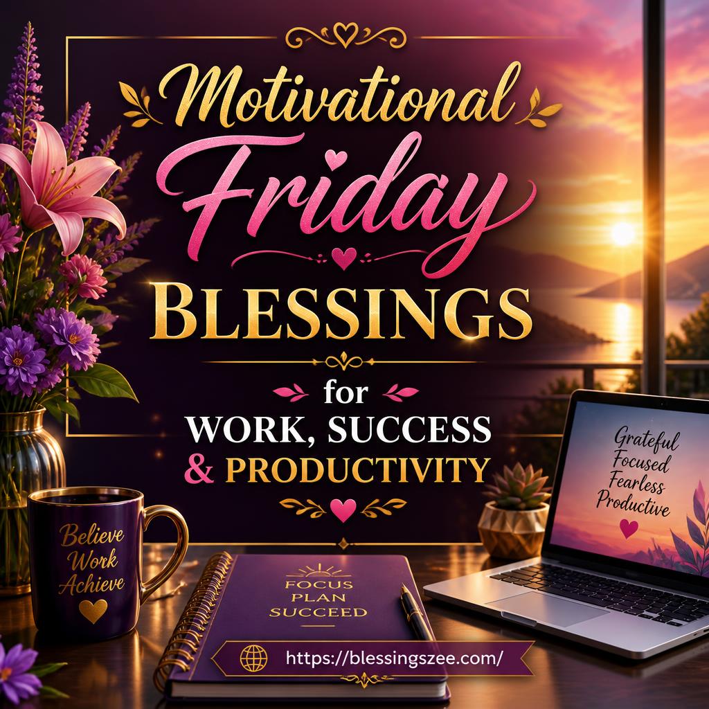 Motivational Friday Blessings for Work, Success & Productivity