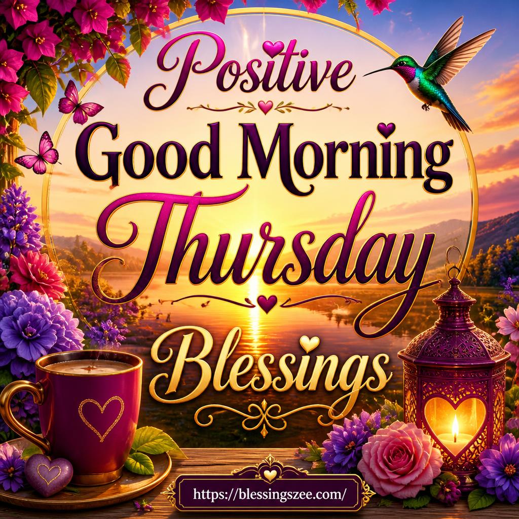 Positive Good Morning Thursday Blessings
