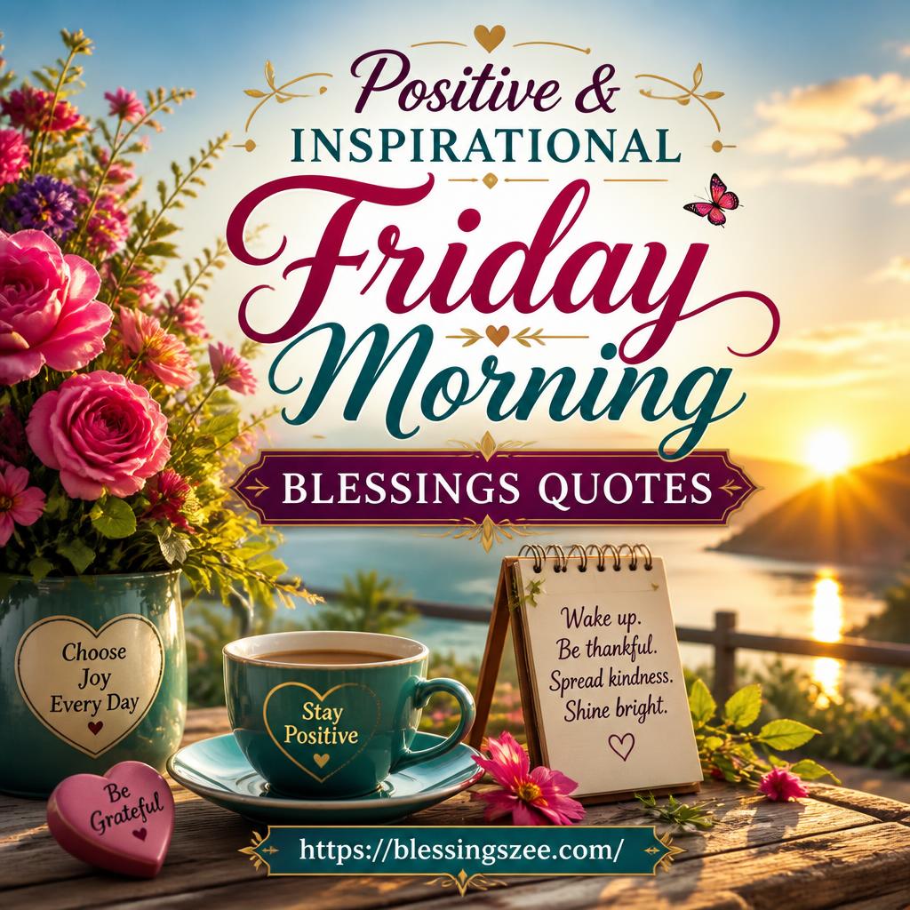 Positive & Inspirational Friday Morning Blessings Quotes