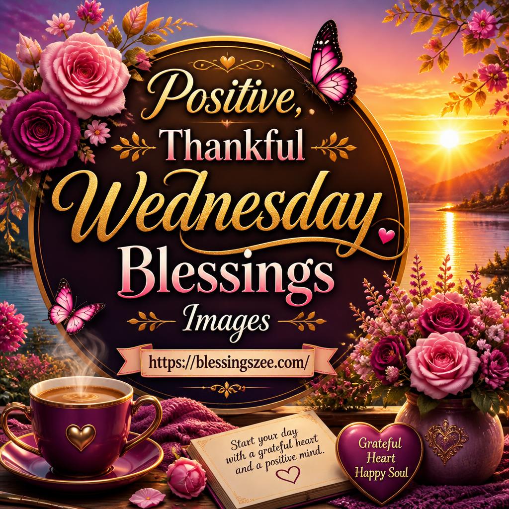 Positive, Thankful Wednesday Blessings Images