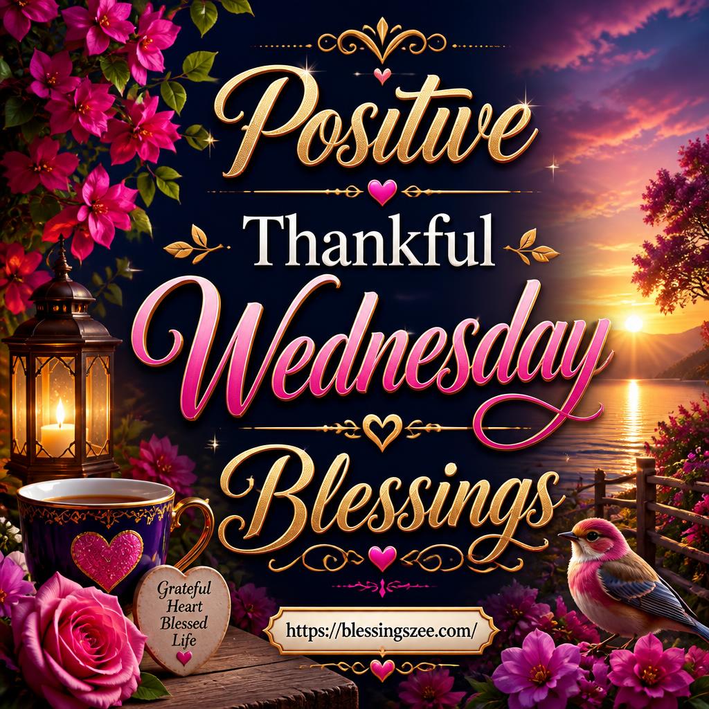Positive Thankful Wednesday Blessings