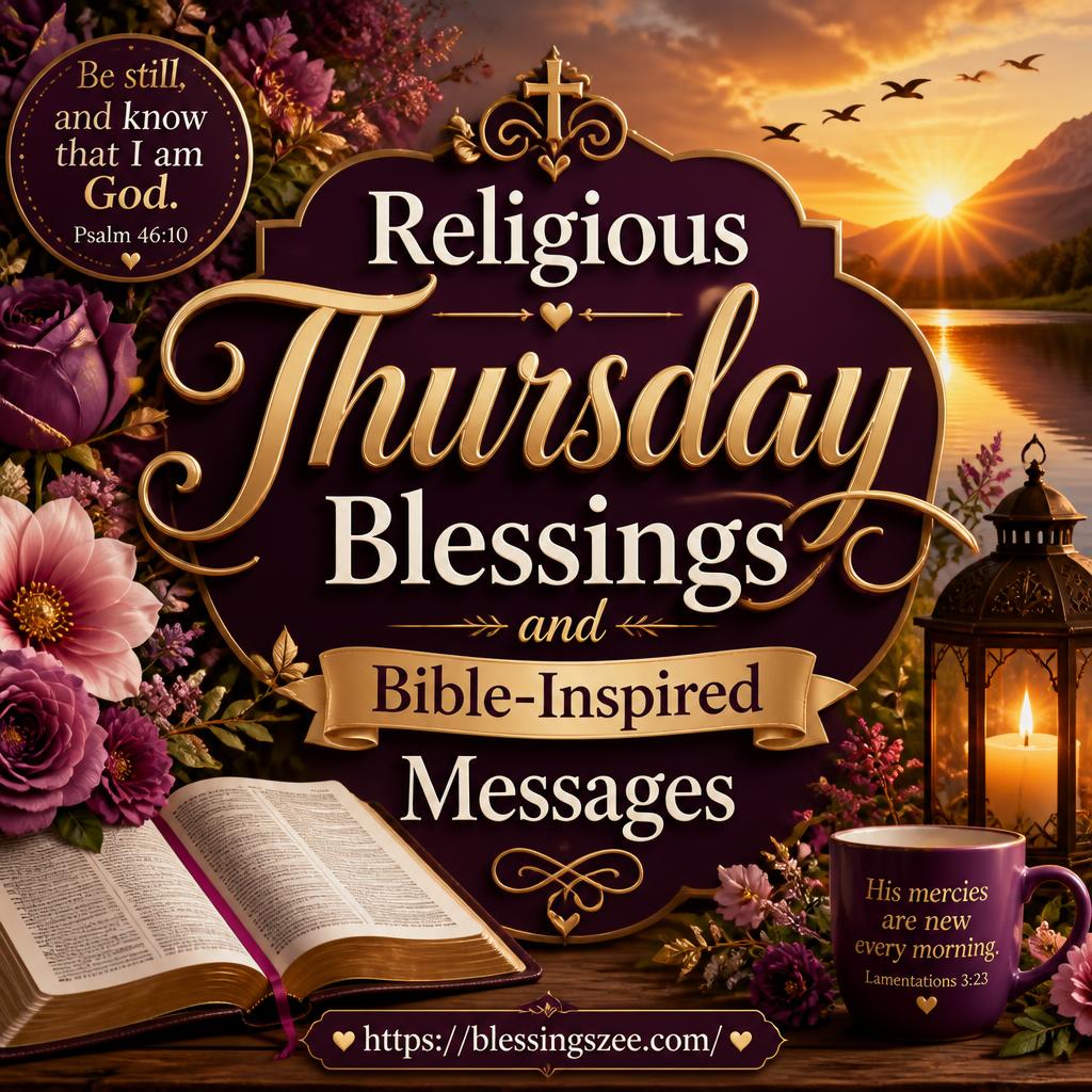Religious Thursday Blessings and Bible-Inspired Messages