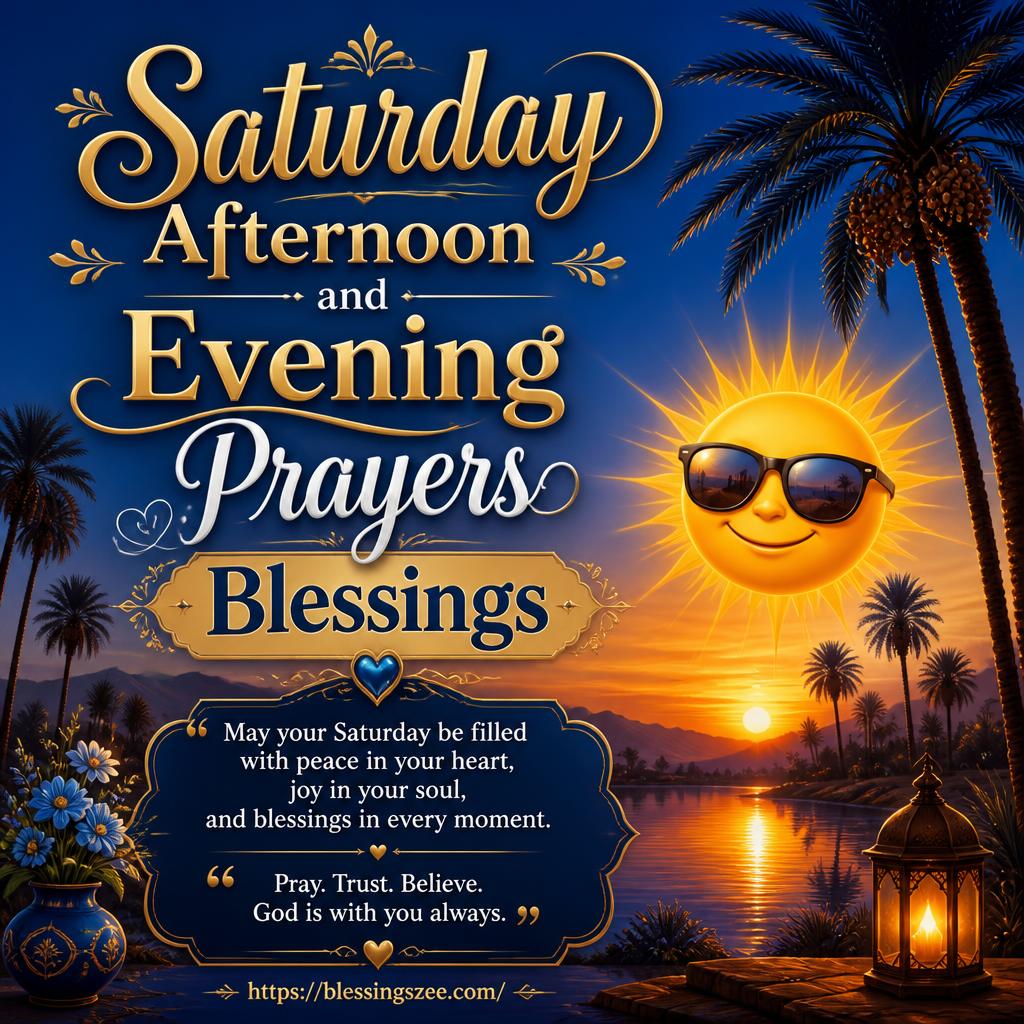 Saturday Afternoon and Evening Prayers Blessings