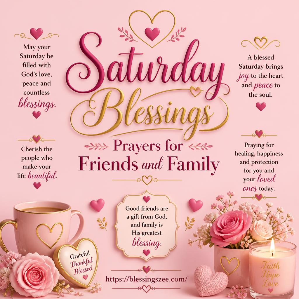 Saturday Blessings Prayers for Friends and Family