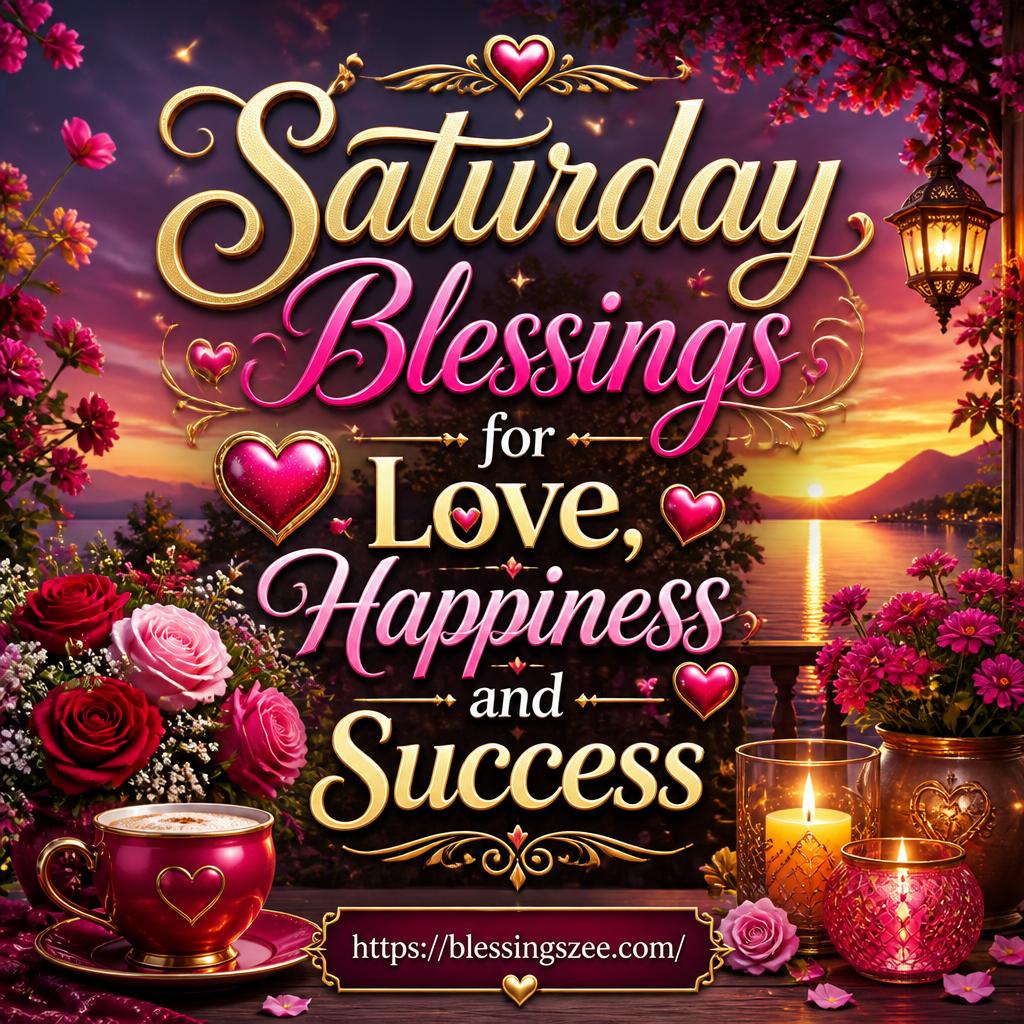 Saturday Blessings for Love, Happiness and Success
