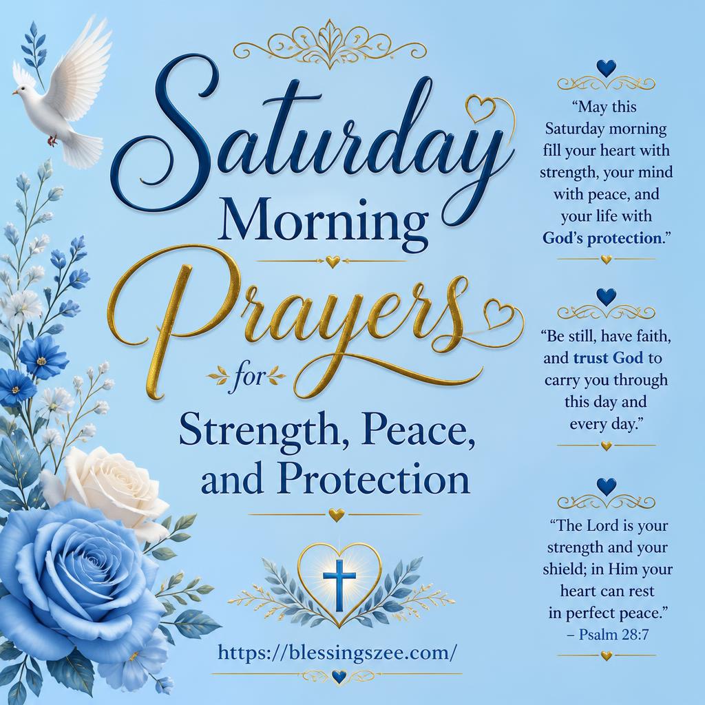 Saturday Morning Prayers for Strength, Peace, and Protection