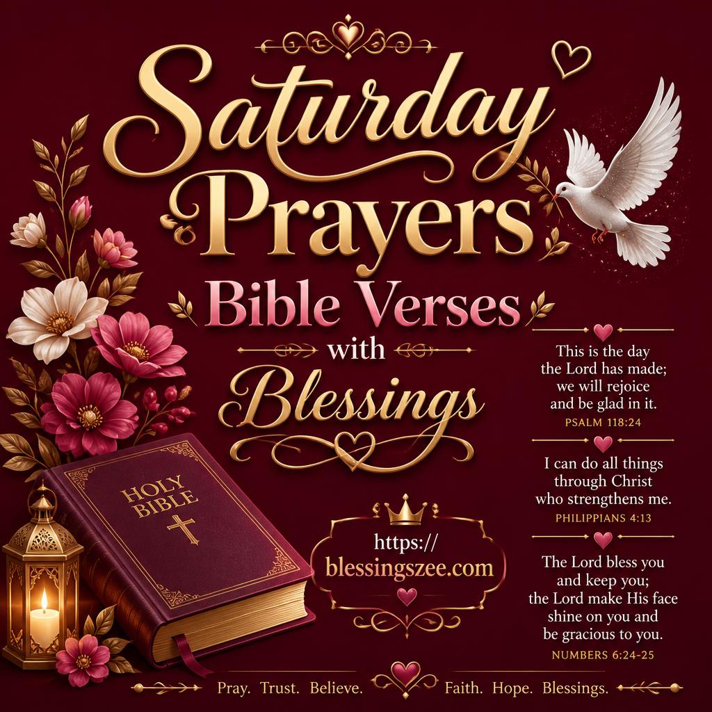 Saturday Prayers Bible Verses with Blessings