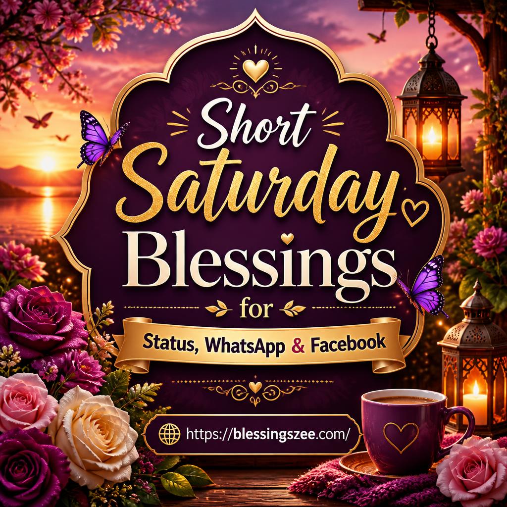 Short Saturday Blessings for Status, WhatsApp & Facebook