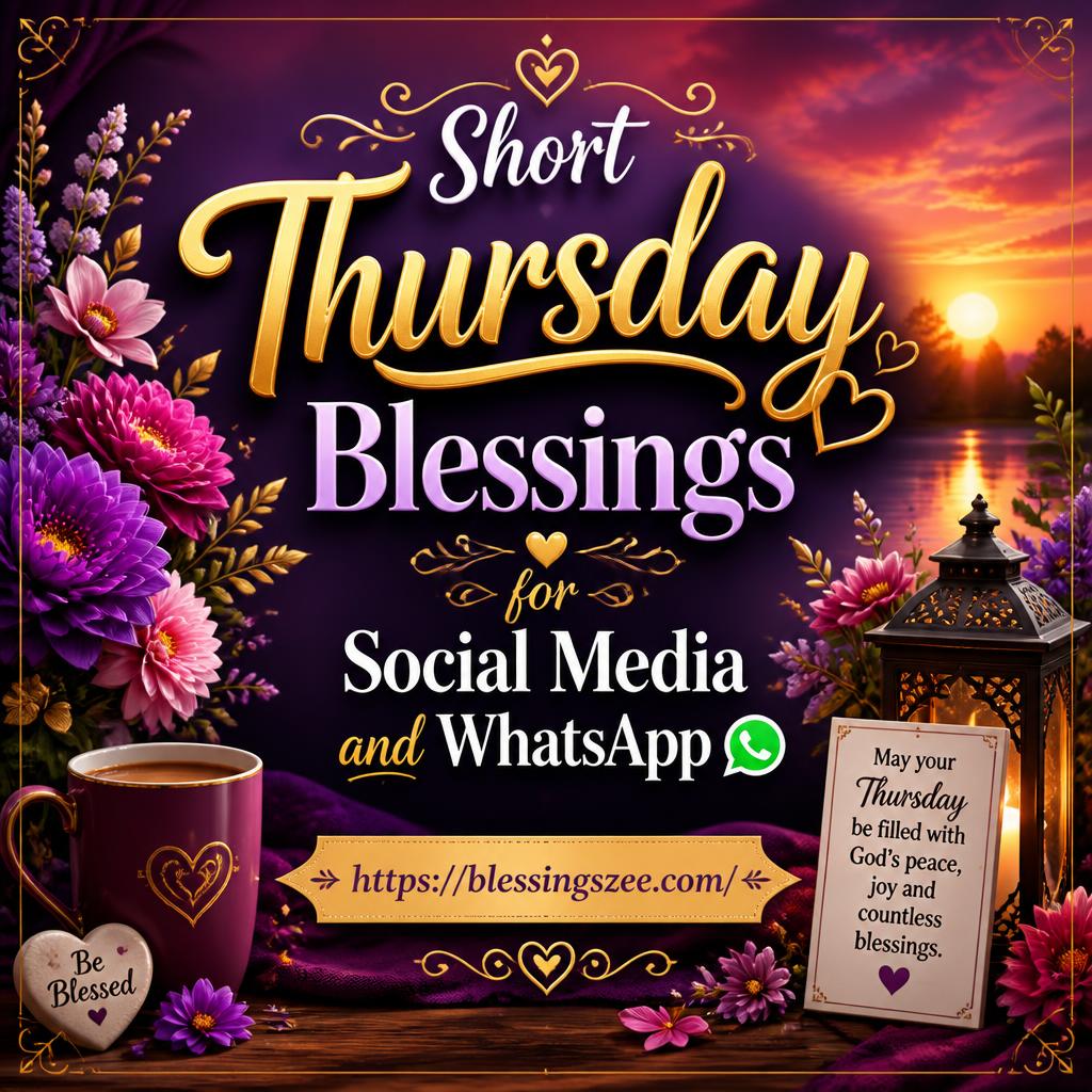Short Thursday Blessings for Social Media and WhatsApp
