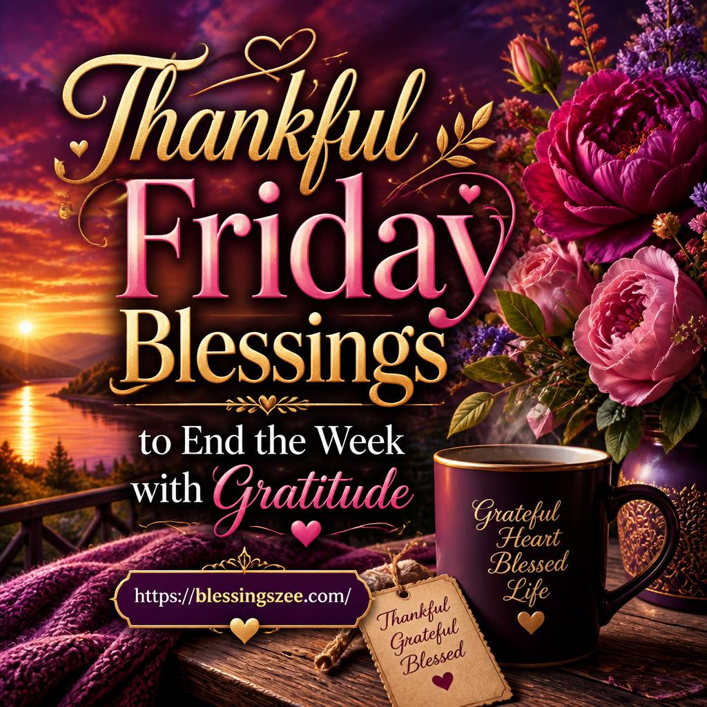 Thankful Friday Blessings to End the Week with Gratitude