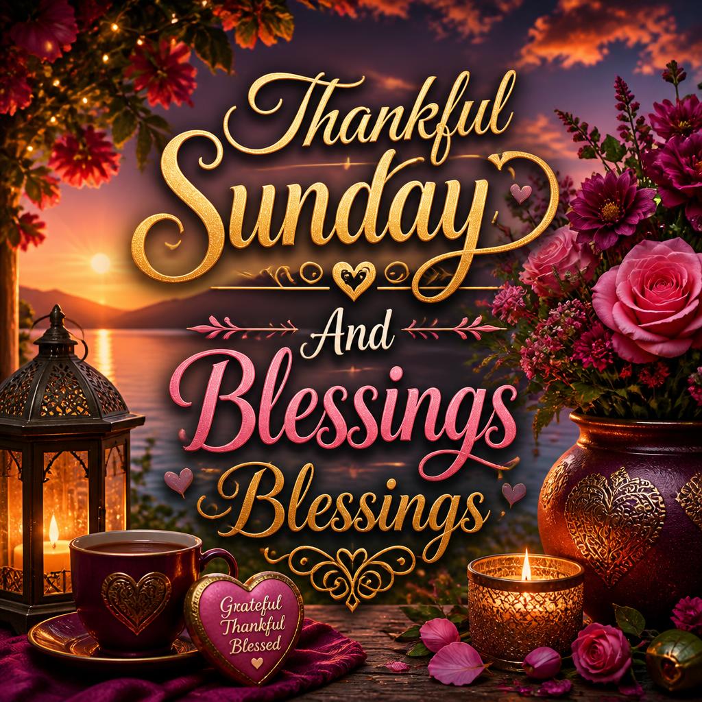 Thankful Sunday And Blessings Blessings