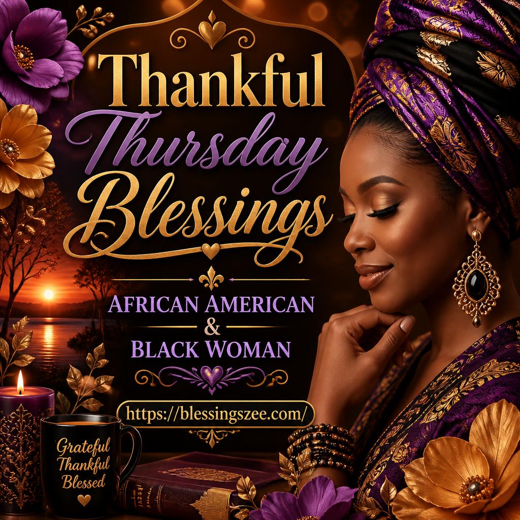 Thankful Thursday Blessings African American & Black Woman