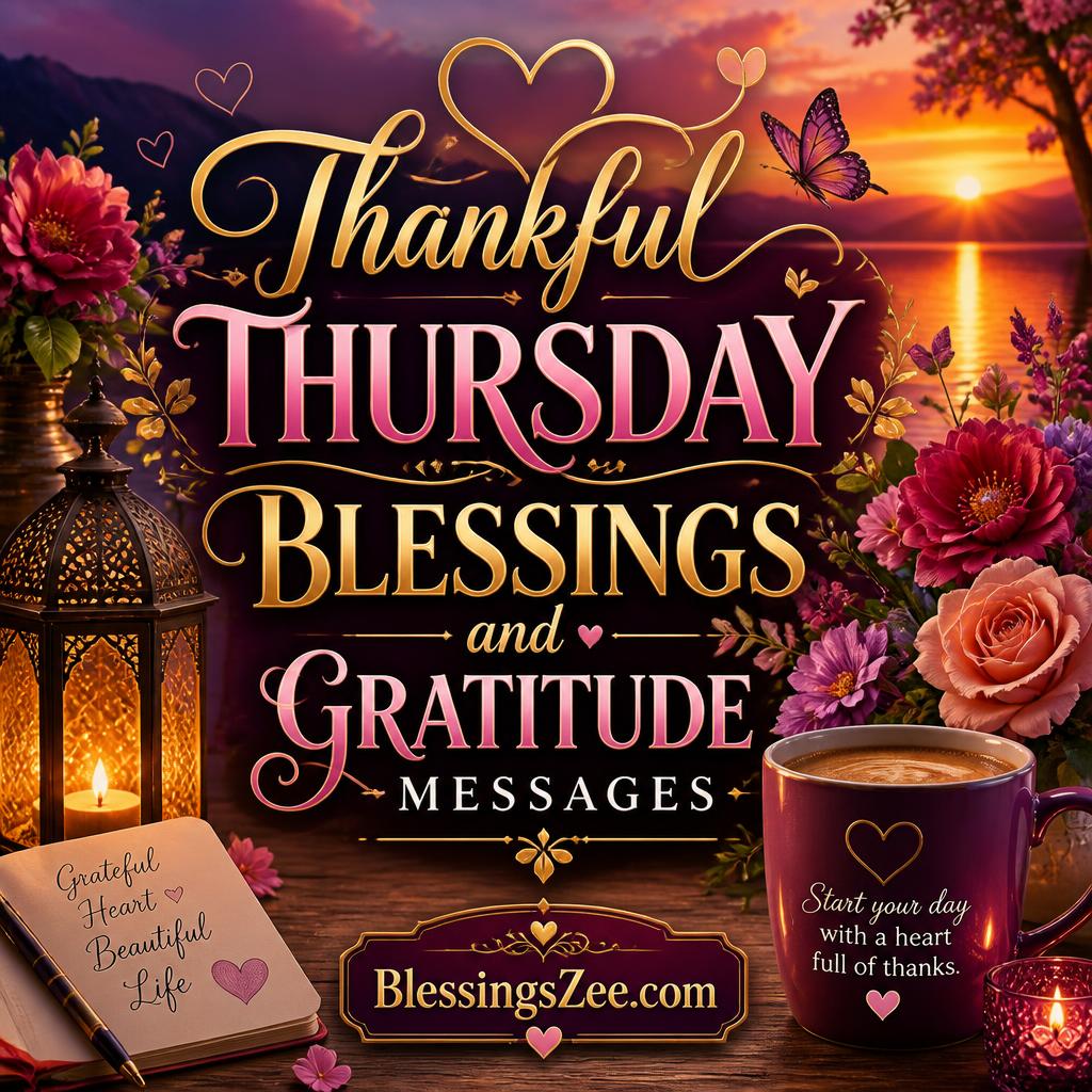 Thankful Thursday Blessings and Gratitude Messages