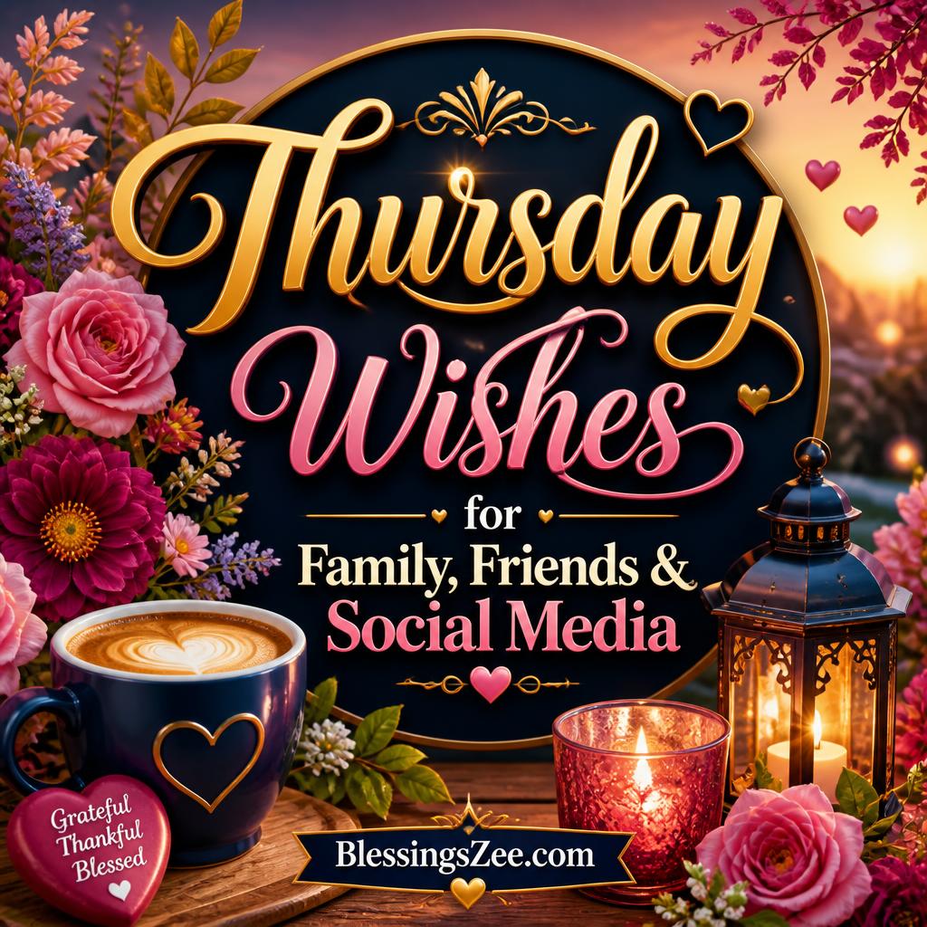 Thursday Wishes for Family, Friends & Social Media