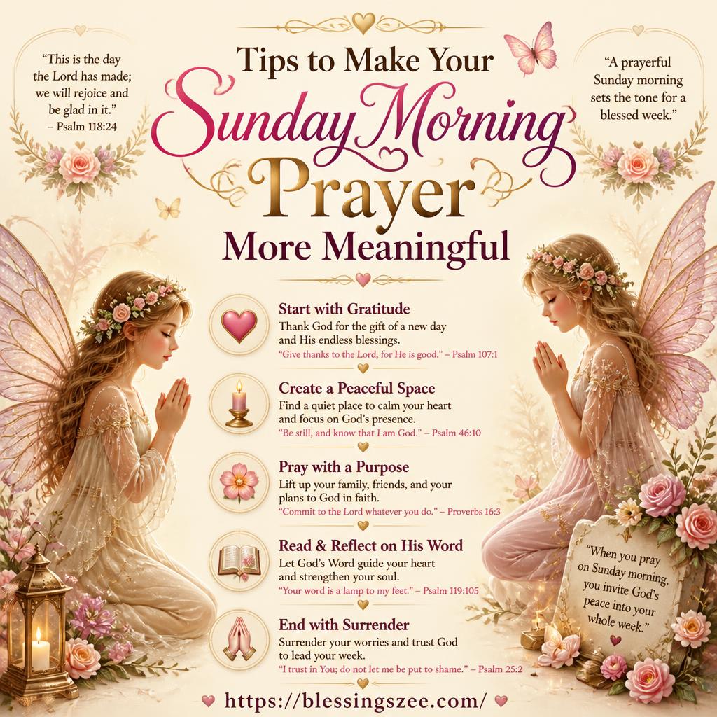 Tips to Make Your Sunday Morning Prayer More Meaningful