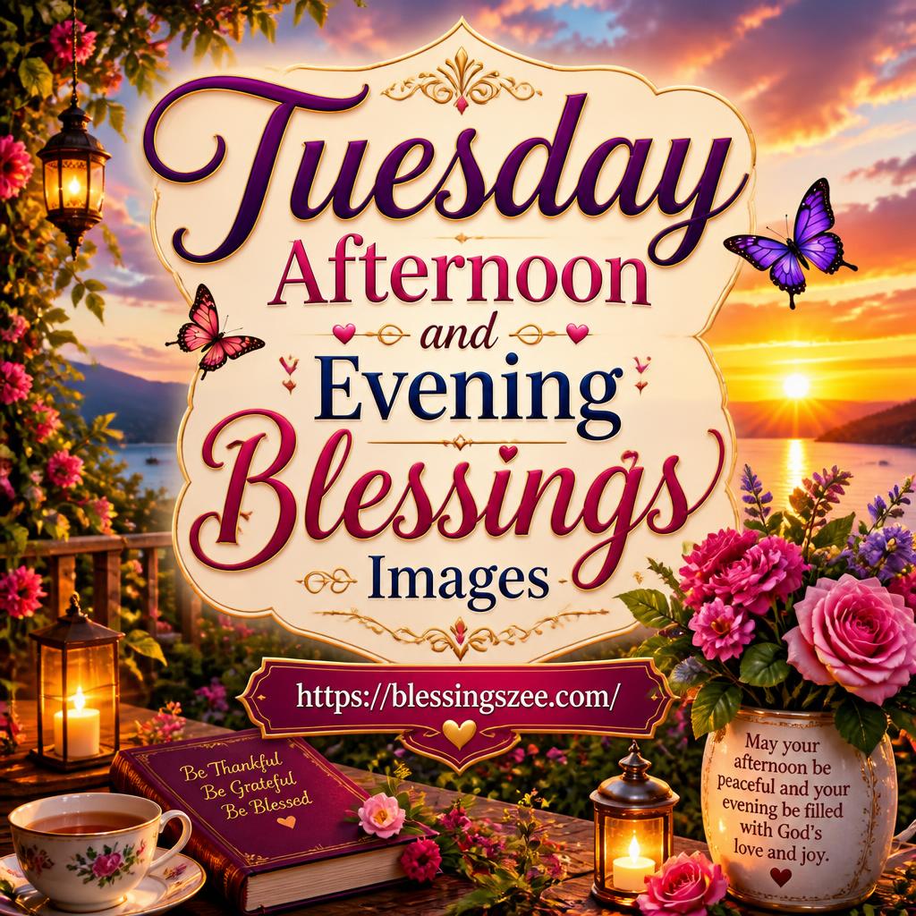 Tuesday Afternoon and Evening Blessings Images