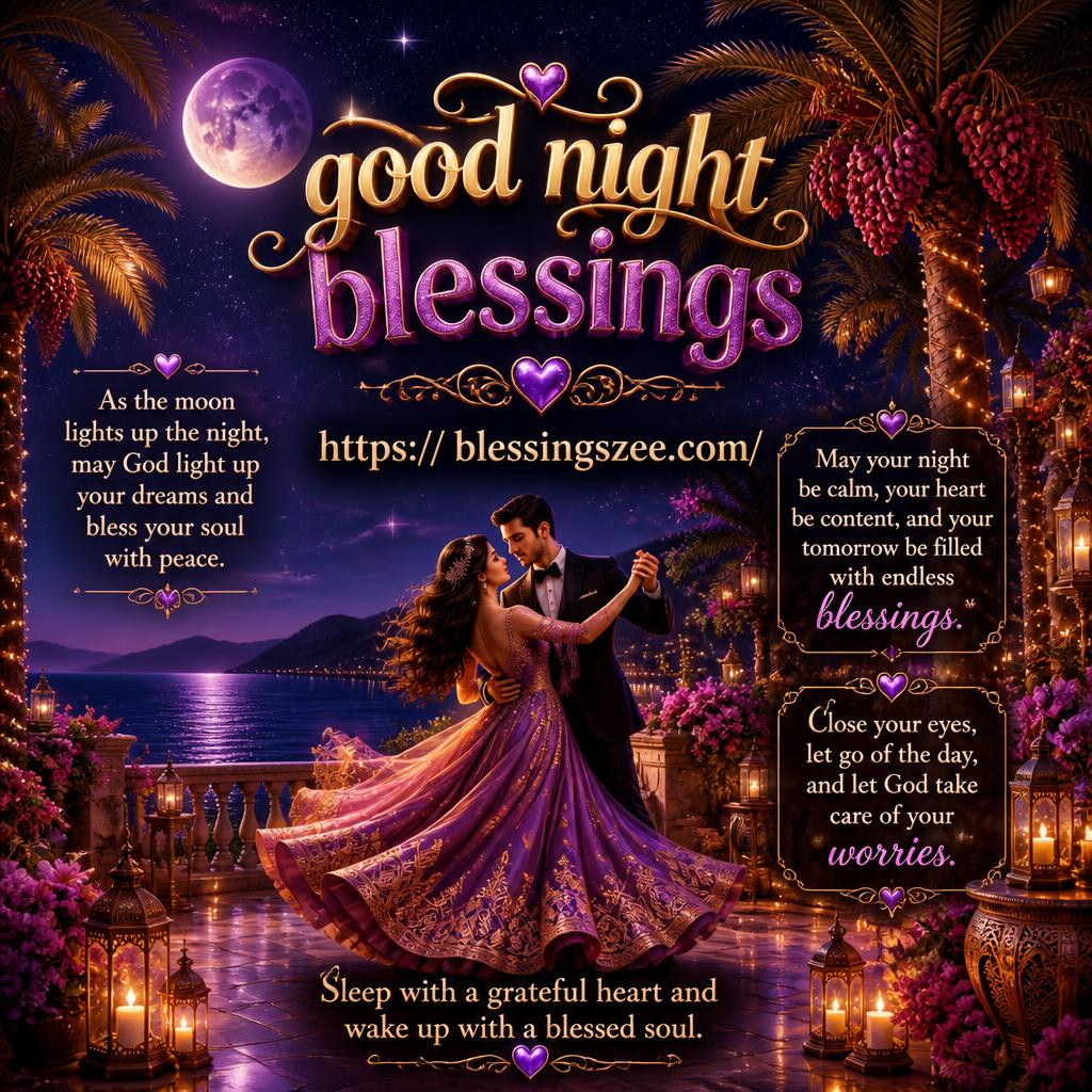 Good Night Blessings Images With Blessings