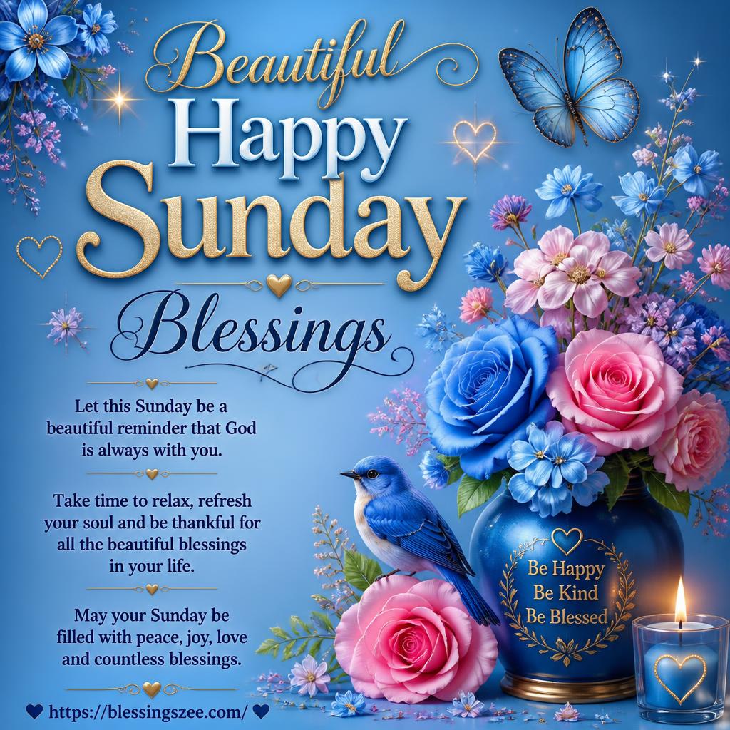 Beautiful Happy Sunday Blessings