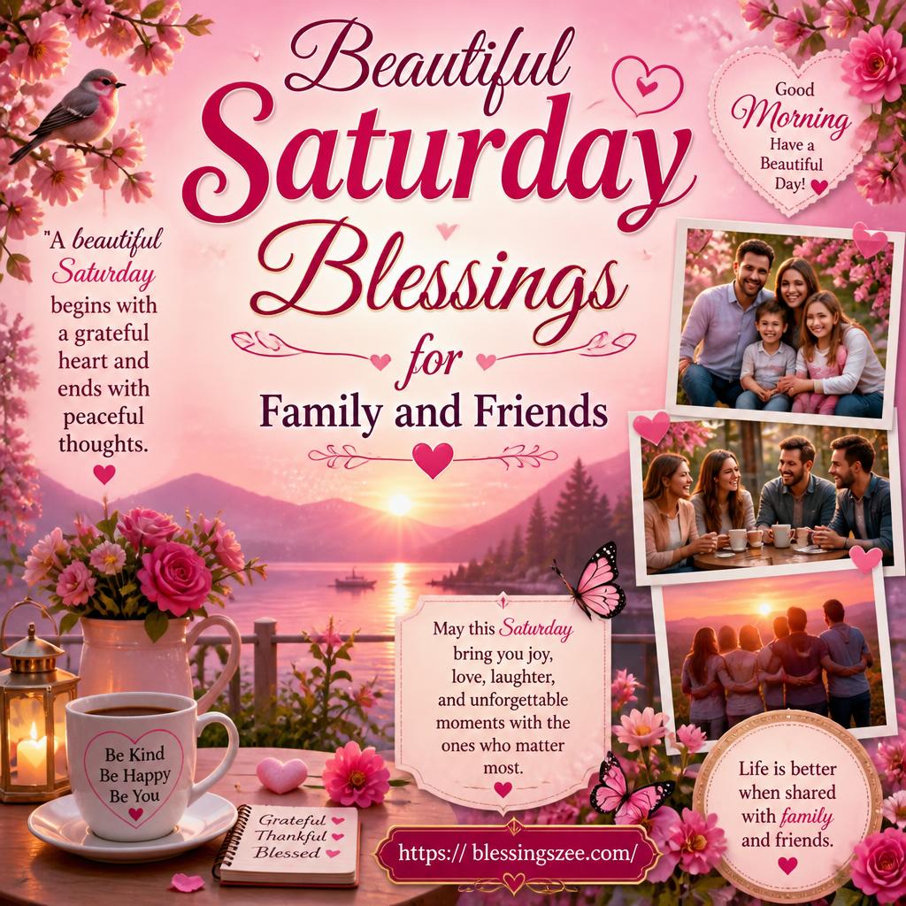 Beautiful Saturday Blessings for Family and Friends
