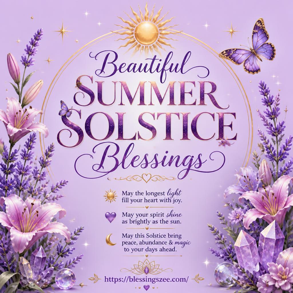Beautiful Summer Solstice Blessings