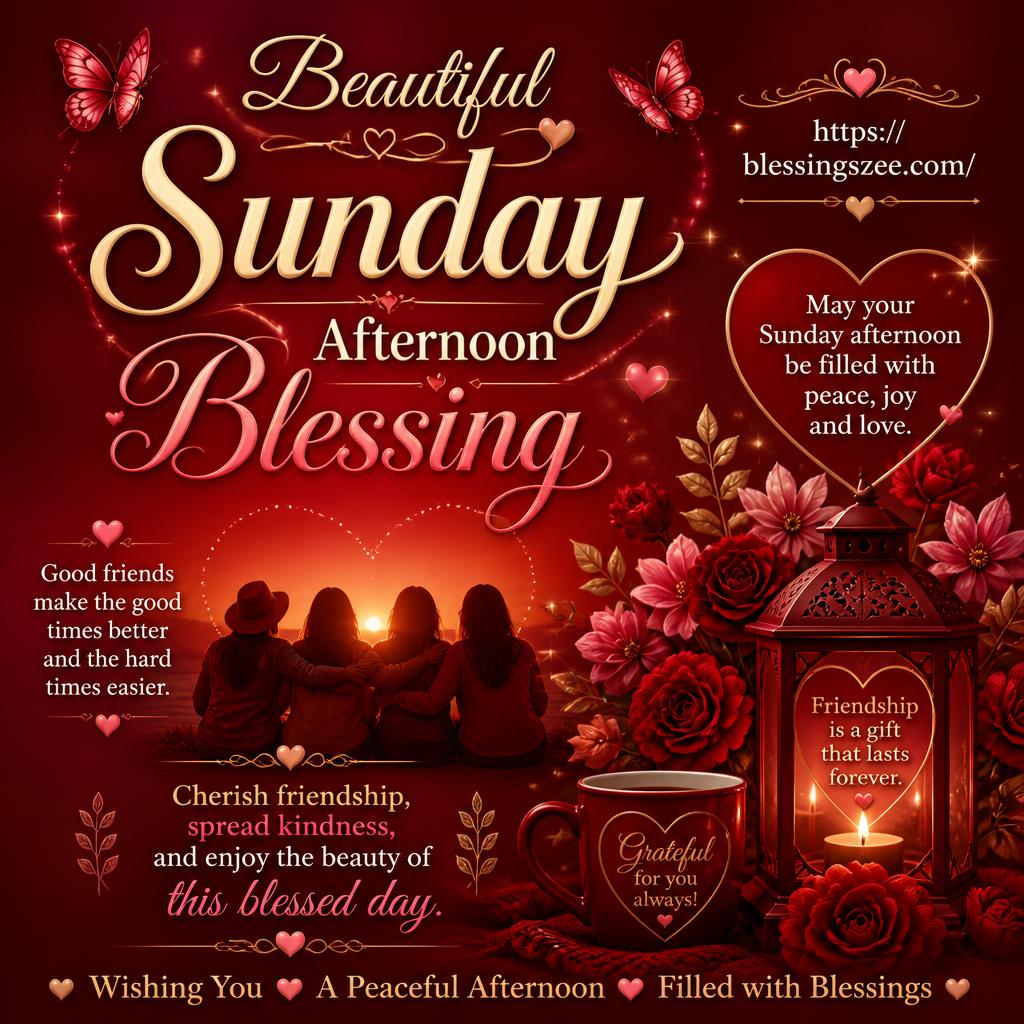 Beautiful Sunday Afternoon Blessing