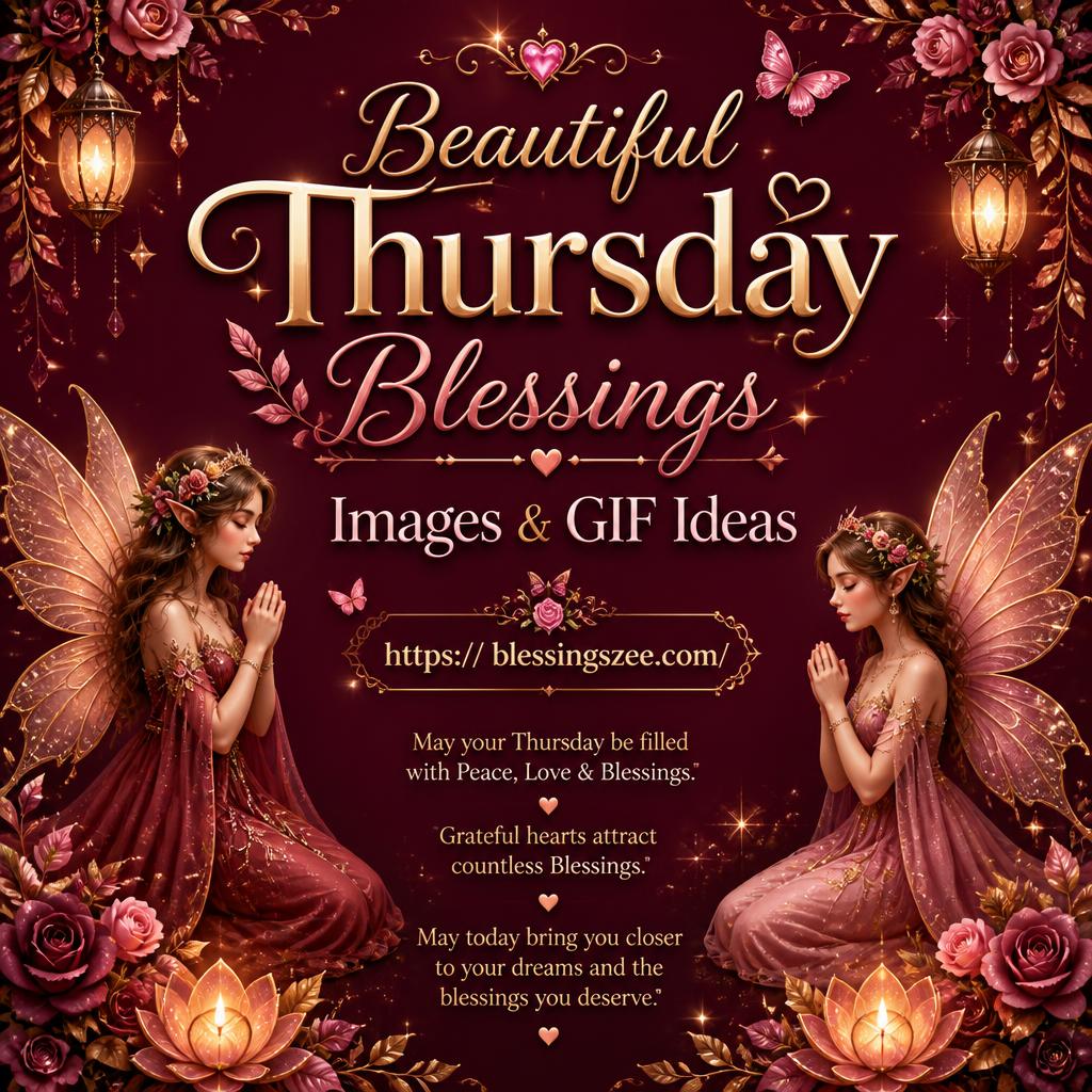 Beautiful Thursday Blessings Images & GIF Ideas