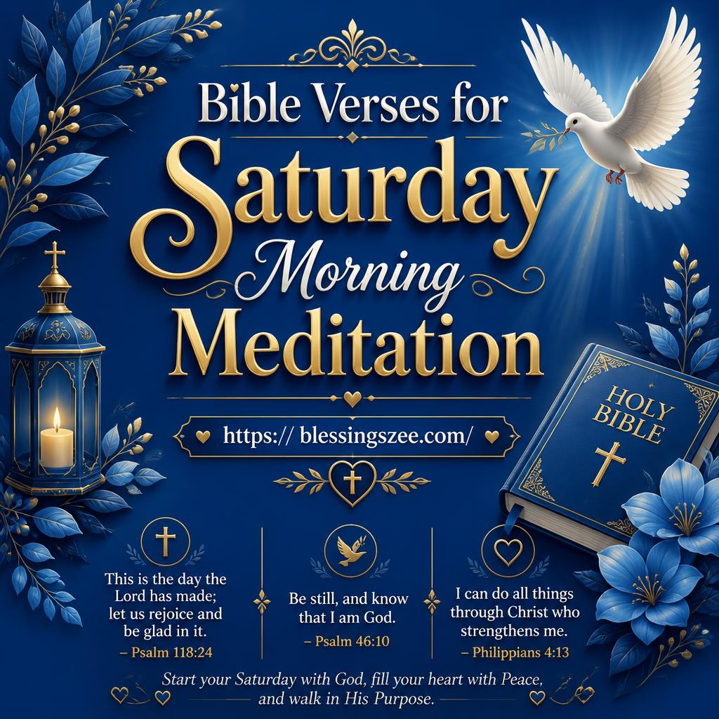 Bible Verses for Saturday Morning Meditation