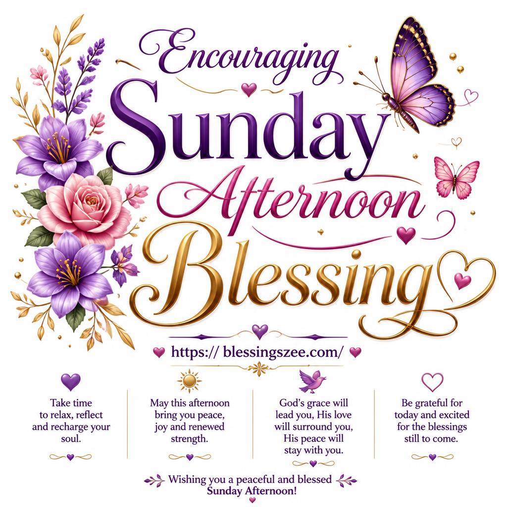 Encouraging Sunday Afternoon Blessing
