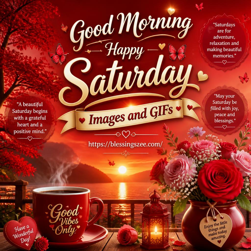 Good Morning Happy Saturday Images and GIFs