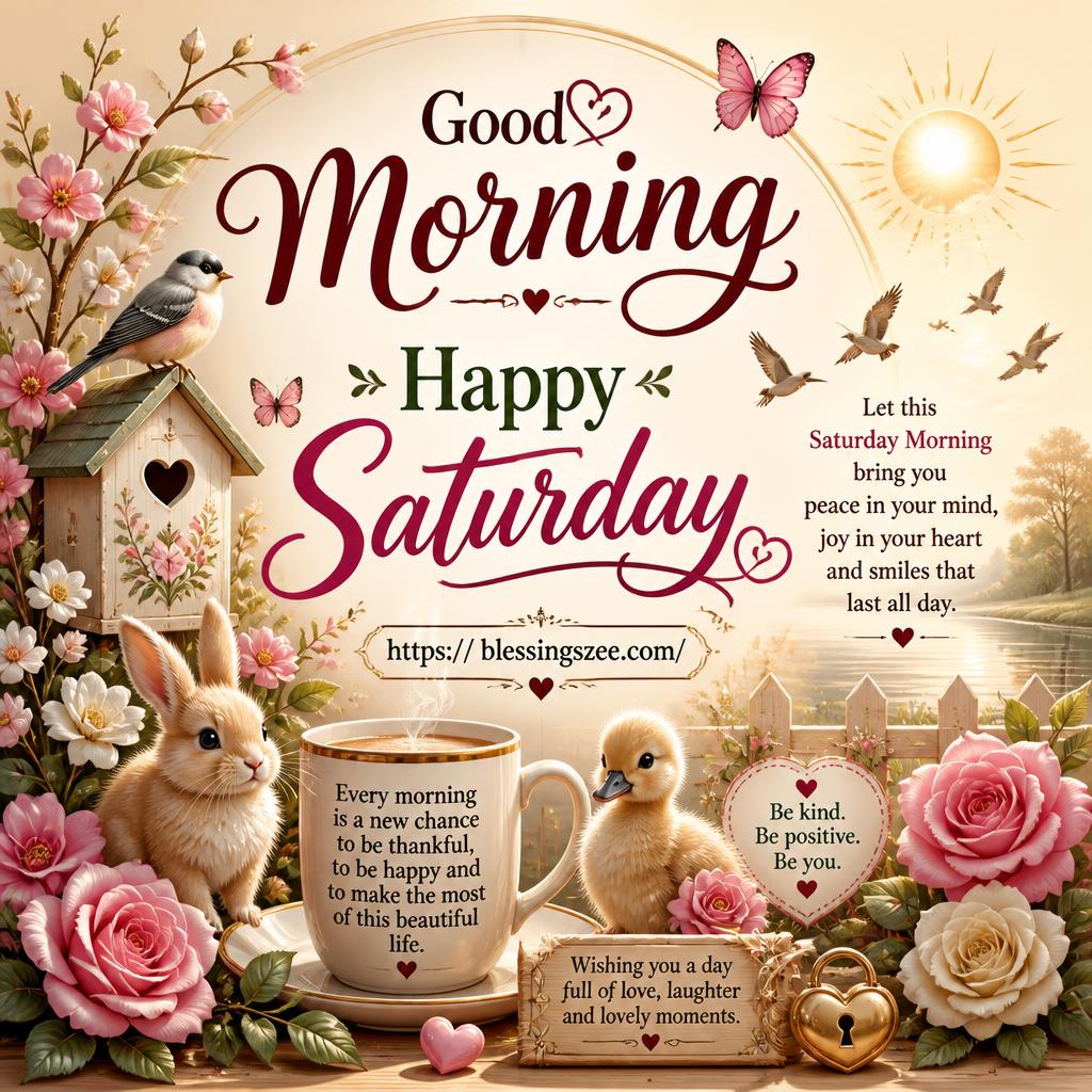 Good Morning Happy Saturday Blessings