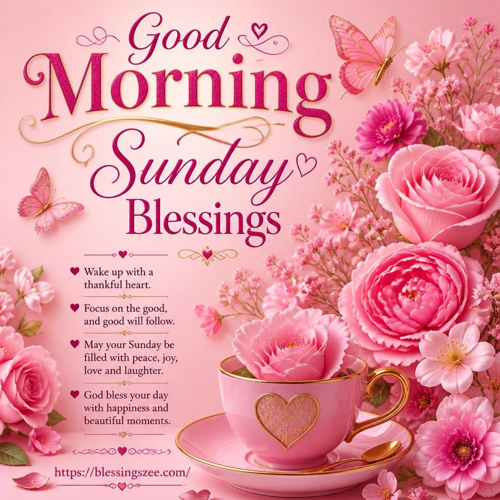 Good Morning Sunday Blessings
